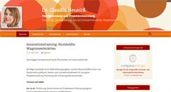 Desktop Screenshot of claudia-neusuess.com