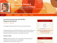 Tablet Screenshot of claudia-neusuess.com